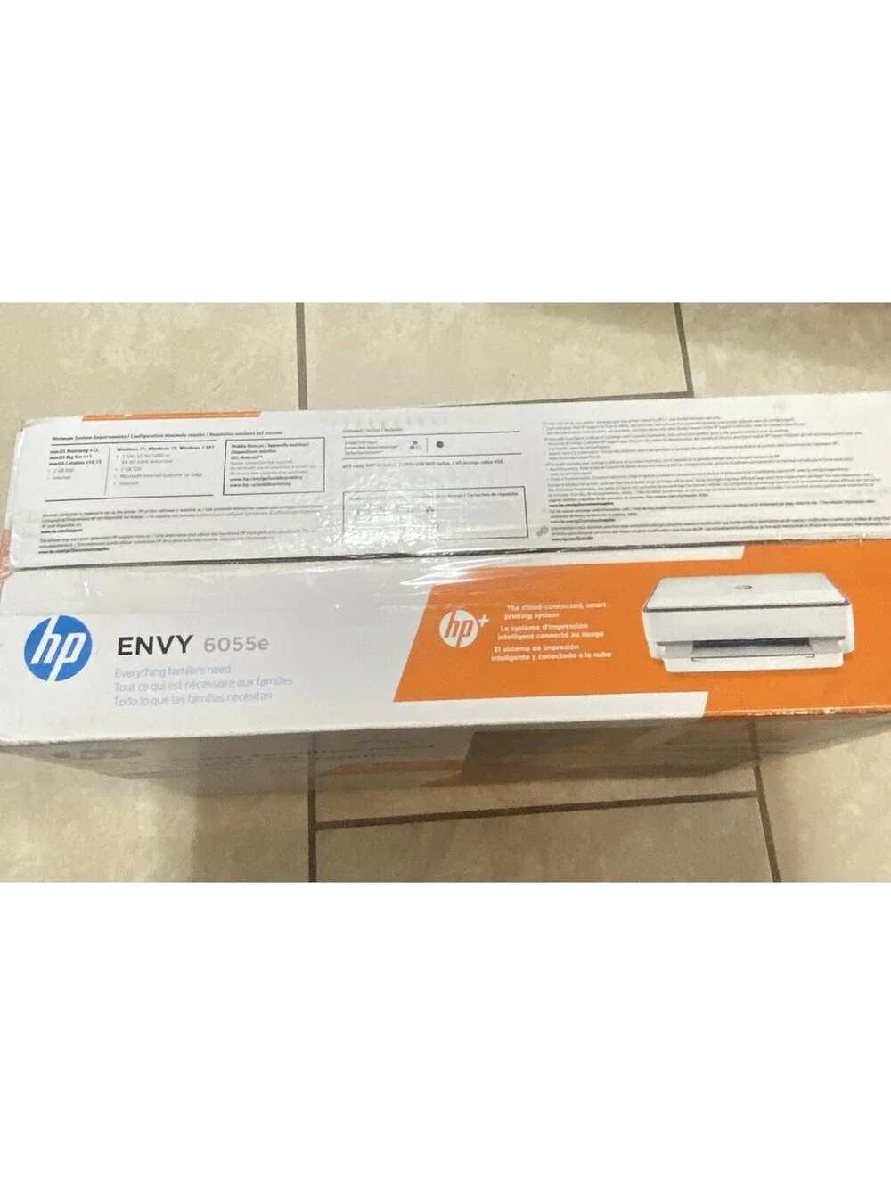 HP ENVY 6055e (223N1A) Wireless Color Inkjet All-In-One Printer New Sealed